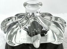 Vtg 1940s Gundersen-Pairpoint Crystal Heavy Perfume Bottle •Stopper not Included picture