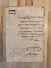 ANTIQUE Cuban Cuba Letter 1864 Slave AFRICAN Working Contract RARE DOCUMENT picture