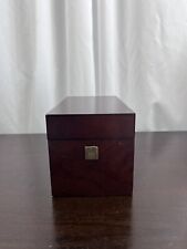 Vintage The Bombay Company Divided Wood Wooden Box 1996 Organizer picture