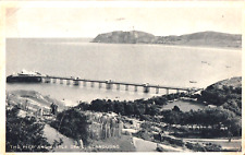 Llandudno Wales Pier and Little Orme Aerial View Vintage Postcard picture