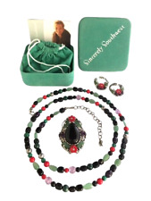 Carolyn Pollack QVC Sterling Multi-Gemstone Matching Necklace Pendant & Earrings picture