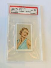 Gallaher Cigarette Tobacco Card 1935 Stars Screen Stage PSA 8 Kay Hammond #32 sp picture