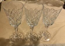 Vintage Three Galway Irish Crystal White wine glasses Old Clare Pattern picture