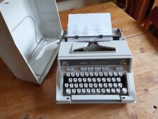 Hermes 3000 Typewriter w/case & Manual Works Needs New Ribbon good condition picture