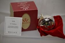 2021 WALLACE SILVER PLATED SLEIGH BELL CHRISTMAS ORNAMENT 51st EDITION MIB picture