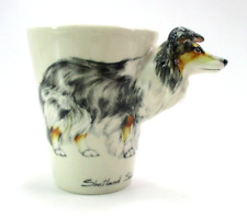 Blue Witch Cup Mug 3D Hand Painted Blue Merle Shetland Sheepdog picture