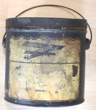 1920s finest grease can airplane car oil early brass era picture
