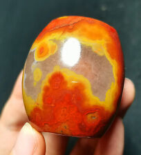 TOP 79.3G Natural Polished Warring States Red Banded Lace Agate Crystal  R31 picture