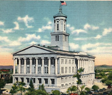 1940s NASHVILLE TENNESSEE STATE CAPITOL LINEN POSTCARD 44-106 picture