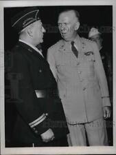 1944 Press Photo Gen. George Marshall & Natl Legion Cmdr Warren Atherton picture