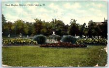 Postcard - Floral Display, Illinois Veterans Home - Quincy, Illinois picture