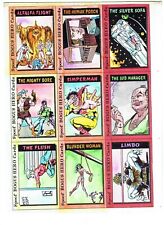 RARE 1992 SPOOF COMICS BOGUS HEROES' CARDS ARTIST PROOF SHEET OF 9 CARDS picture
