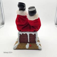 Vintage Gemmy Santa Claus Stuck In Chimney Animated Christmas Talks 7+ Sayings picture