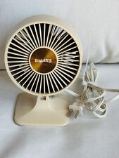 Vintage Galaxy Personal Mini Fan Desk Cream Color 1970s-1980s Retro Adjustable picture