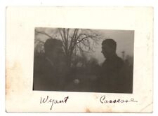 Two Men Man Baseball Dark Silhouette Scene Vintage Snapshot Photo picture