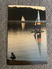 Eagle Creek Park Indianapolis Indiana Postcard With Sailboat picture