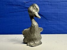 Vintage Miniature Pewter Duck 1.25” Unmarked  picture