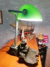 Exceptional Antique French Bankers Lamp 20th Century 2,7kg Schoolboy Rare picture