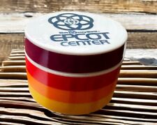Vintage Disney Epcot Center Trinket Jar Stripes  picture