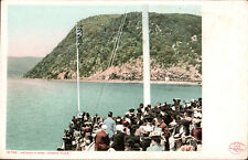 1906 Anthony's Nose HUDSON RIVER New York NY People Sightseeing on Boat POSTCARD picture