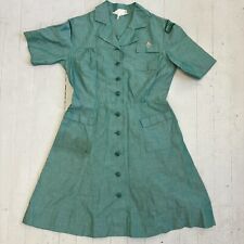 Vintage 1950s Costume Mini Dress Green Girl Scout picture