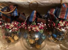 1980s Christmas Ornaments 3 Potpourri Filled picture
