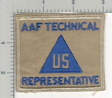1945 Jeanette Sweet Collection Patch #74 AAF Technical Representative Non Combat picture