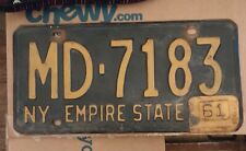 Antique Vintage License Plate Doctors New York  1960-61 picture