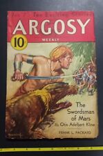 Argosy January 7 1933 Otis Adelbert Kline The Swordsman Of Mars Part 1 Magazine picture
