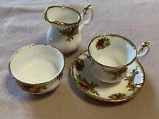 1962 Royal Albert Old Country Roses Miniature Tea Set Made in England picture