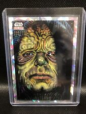 2023 Topps Star Wars Galaxy The Emperor Up Close Atomic Refractor /150 #10 picture
