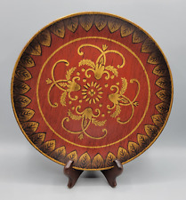 Vintage Raymond Waites Ornate Red and Gold Decorative Art Plate 10