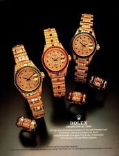 Vintage 1987 Rolex Crown Collection Watch Print Ad High Quality Print Gloss picture