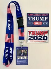 President Trump ...White House Pass with Lanyard + 2 Decals picture