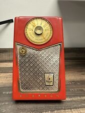 Antique Vintage Emerson Pioneer Radio Model 888 Cherry Red Mid Century Retro picture