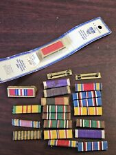 WWII US Army Navy Marine Pin Back Campaign Ribbon Bar Lot Priced To Sell L@@K picture