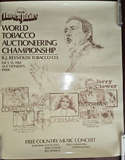 Vintage Original Poster World Auctioneering Championship Poster Oct. 13, 1984 picture