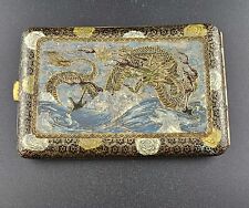 Japanese Enamel on Copper, Antique, Vintage Cigarette/Card holder(24-1230) picture