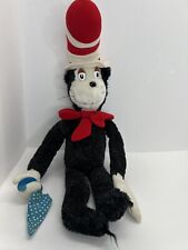 Vintage 1983 Dr. Seuss Cat In The Hat 27” Plush Stuffed Doll Toy Umbrella READ picture