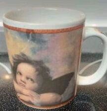 Cafe Arts Cherub Mug Double Side Cup Angel Photos on Glazed Ceramic picture