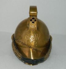 Collectible Vintage Antique Brass Designer Victorian NSW FB Fireman Helmet picture