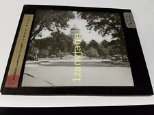 IIV HISTORIC Magic Lantern GLASS Slide TREE LINED PATH TO THE CAPITOL picture