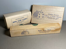 LOT 3 Vintage SHAKER Candy Boxes Sabbathday Lake Maine Advertising picture