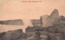 Ogunquit Beach  Kennebunkport ME Maine Blowing Cave Park Rocks Vtg Postcard S1 picture