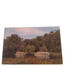 Postcard Florida's Silver Springs Glass Bottom Boats Chrome Posted picture