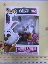 Funko Pop Alice In Wonderland #1062 White Rabbit Flocked Target Box Damage picture