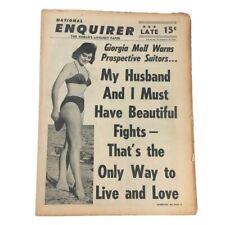 National Enquirer Newspaper January 3 1960 Giorgia Moll Warn Prospective Suitors picture