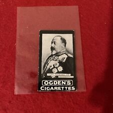 1901 Ogden’s Tabs Cigarettes “International Interest” KING EDWARD VII Card G-VG picture