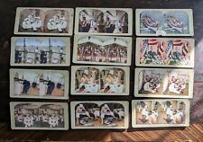 Lot of 12 StereoScope Photo Cards Military Navy Pre WWI Era, About 1907 picture