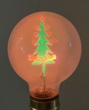 Vintage Aerolux Style Duro-Lite CHRISTMAS Tree Neon Light Bulb WORKS & Box Rare picture